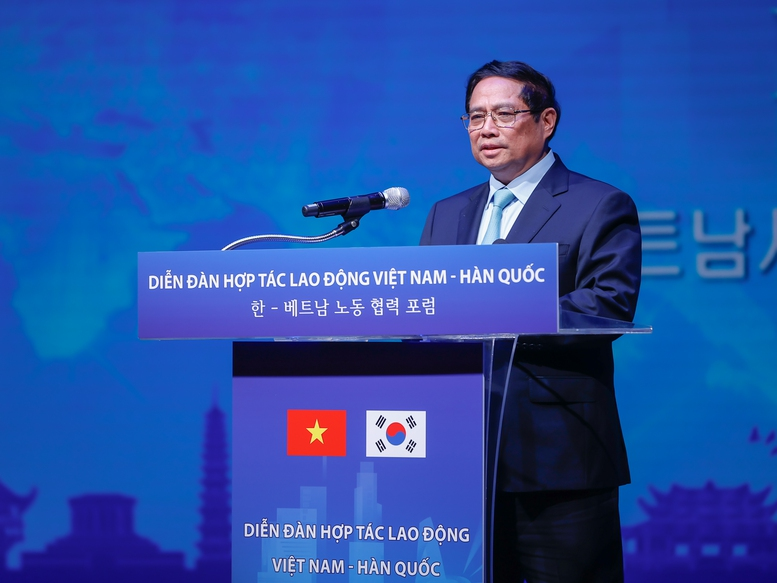 South Korea Considers Increasing Intake of Vietnamese Workers under EPS Program 1 Prime Minister Pham Minh Chinh speech at Vietnam Korea Labour cooperation forum